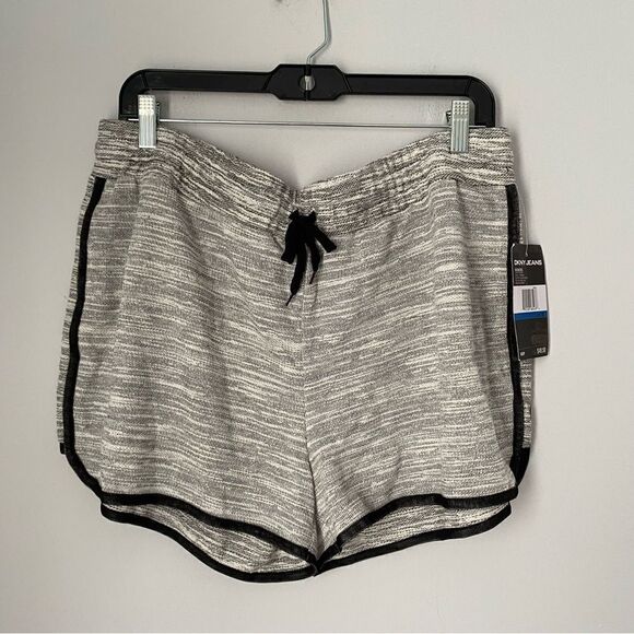 DKNY Jeans Women’s Gray Knit Running Shorts size XL - Picture 1 of 3